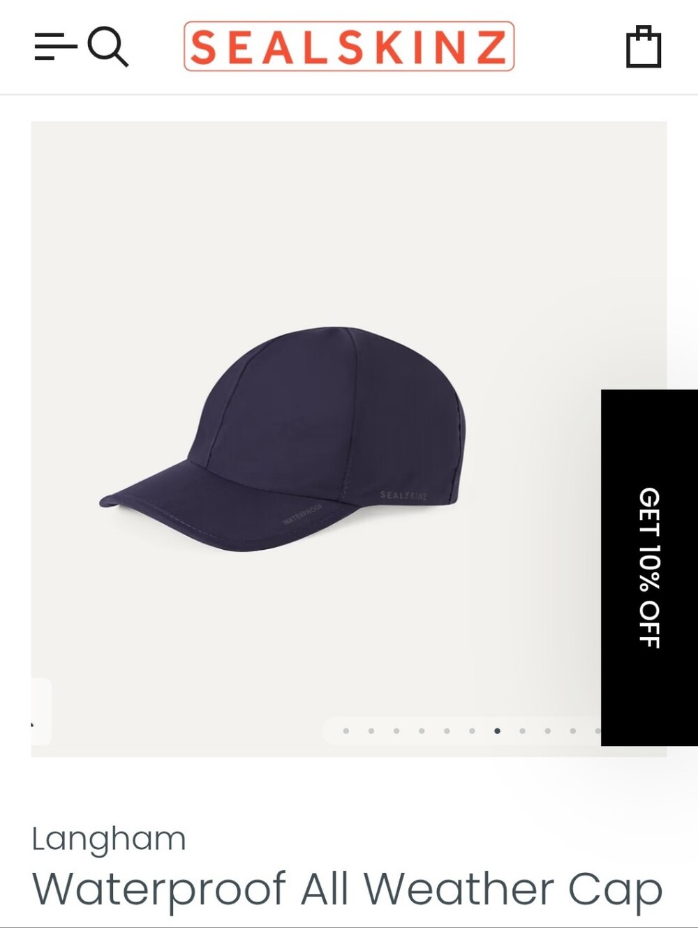 SealSkinz Langham Waterproof All Weather Cap - Deep Navy